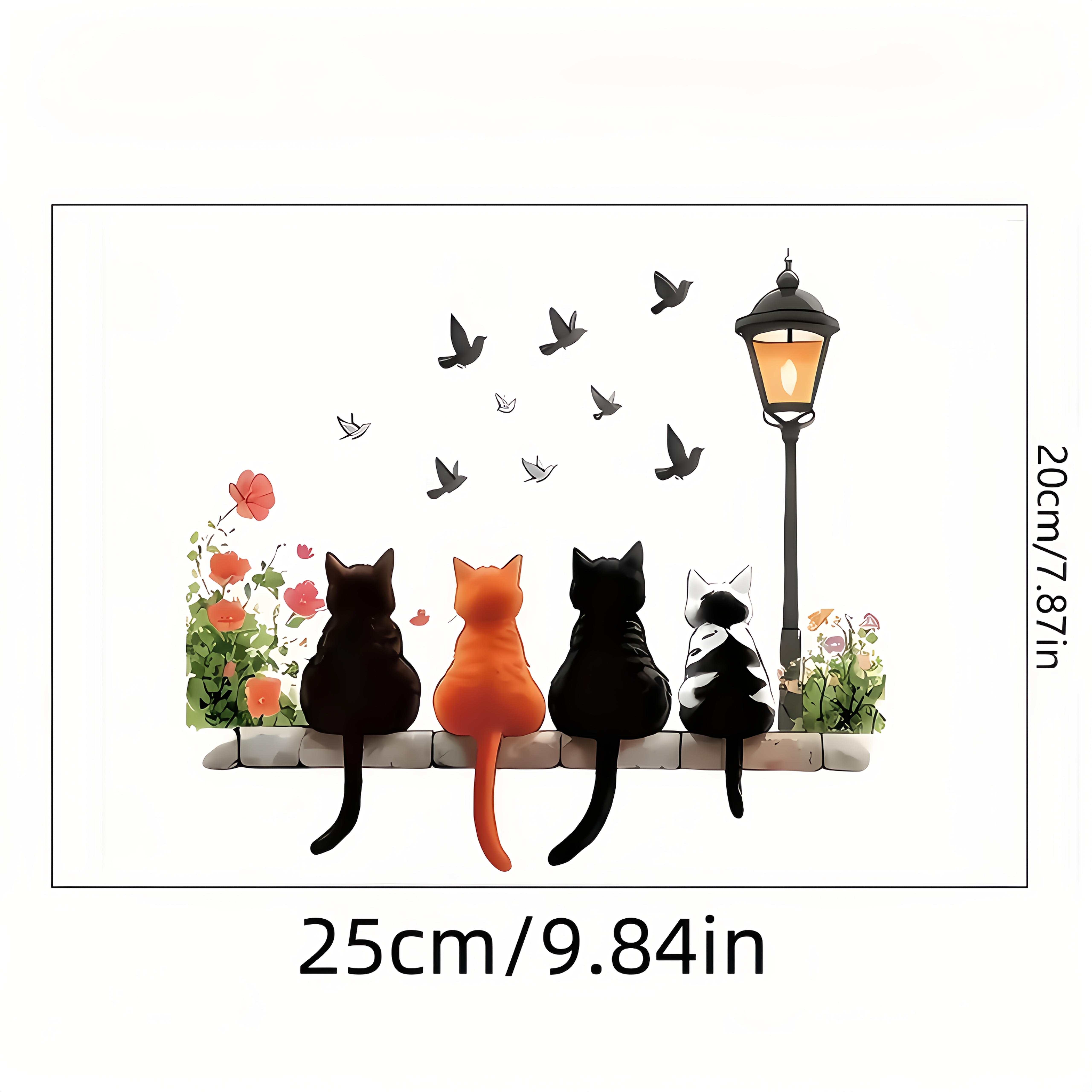 Image of A New Cartoon Cat Rear View Toilet Sticker, And Oil-proof, Suitable For Bathroom Toilets And Bathtubs, Home Decoration Sticker