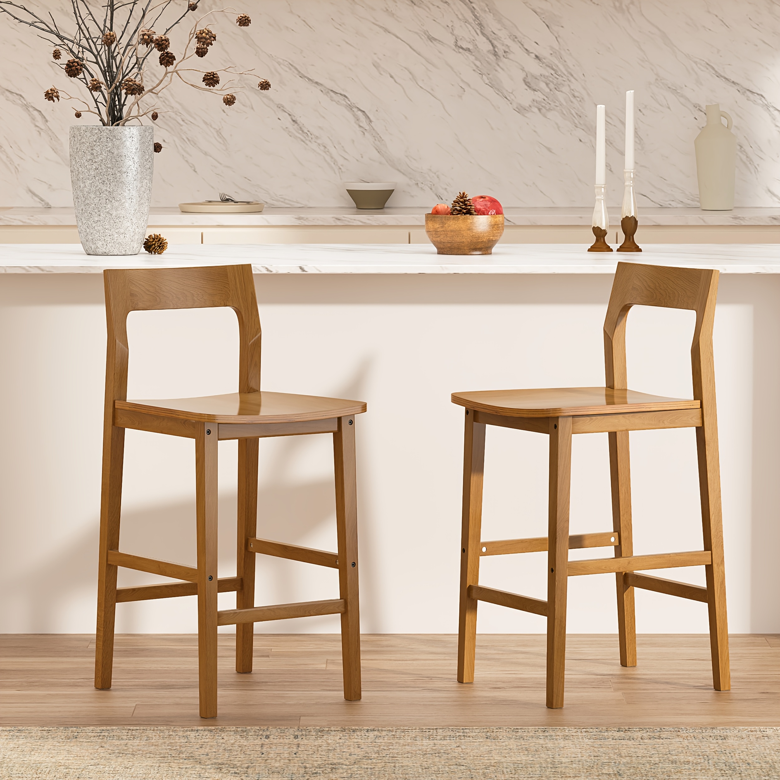 Counter Height Stools Set of 2, Farmhouse 25