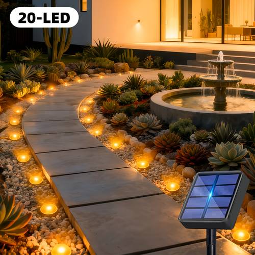 30 40pcs solar outdoor fairy light 10 lighting sensing garden light strip suitable for home garden courtyard party camping trail lawn wedding terrace mothers day decoration