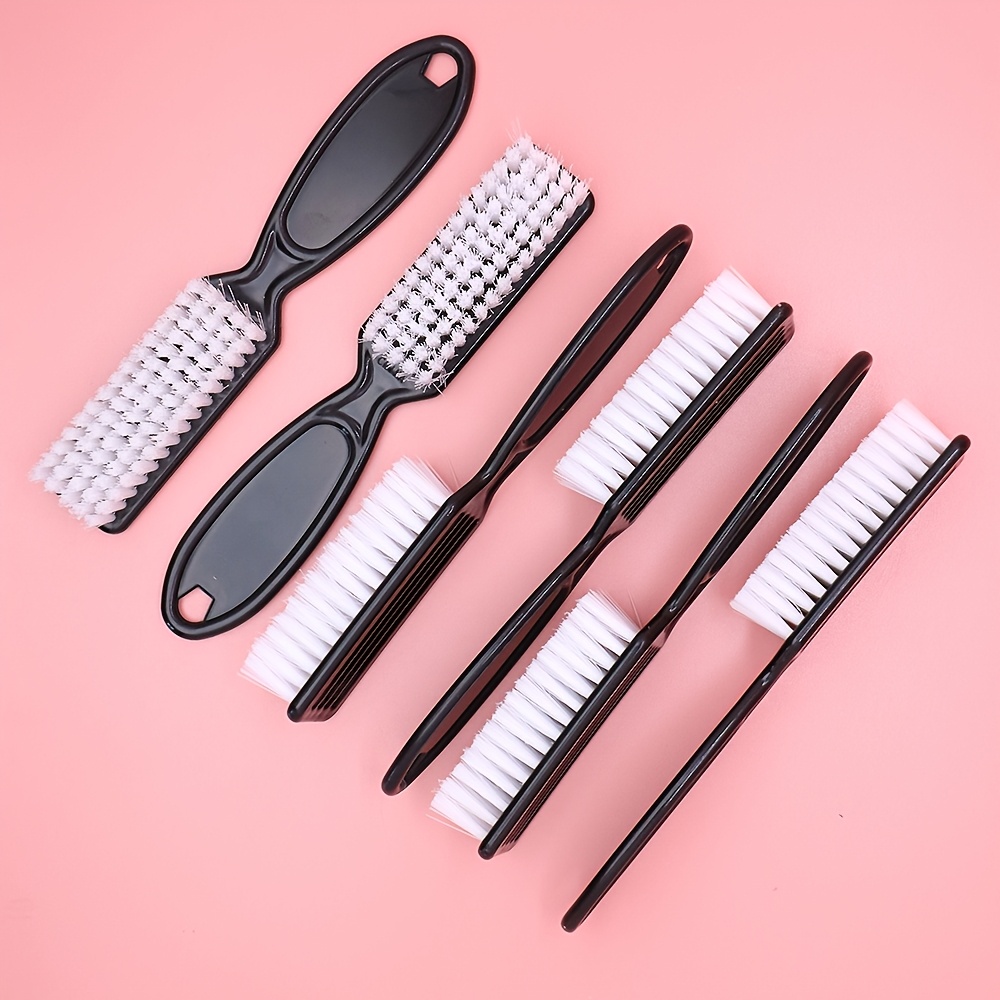 TEMU 6pcs Barber Clipper Brush Blade Trimmer Cleaning Brush For Nail Neck Duster Manicure Salon