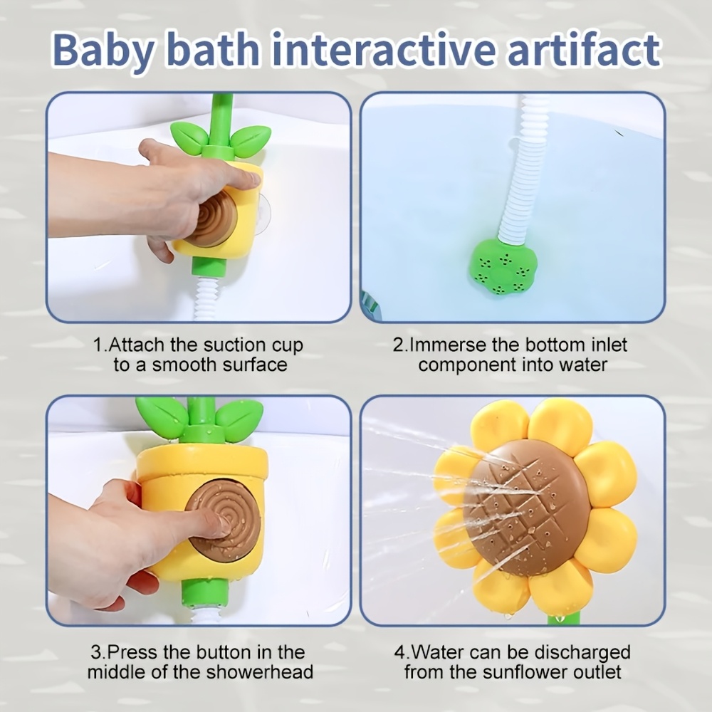 Interactive Flower Sprinkler Toy for Baby Shower