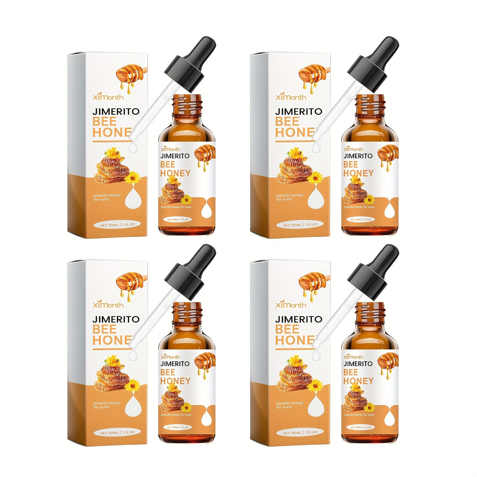 Temu Set Of 4 Honey… - image