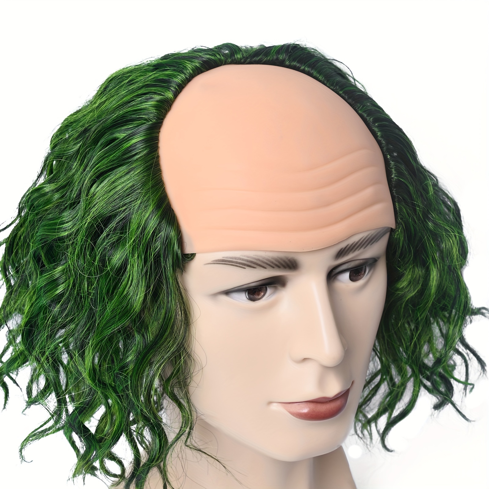 Perruque Longue Noire Raide Pour Homme - Cosplay Vincent Vega (Pulp Fiction), Taille Ajustable 54-62 Cm - 6