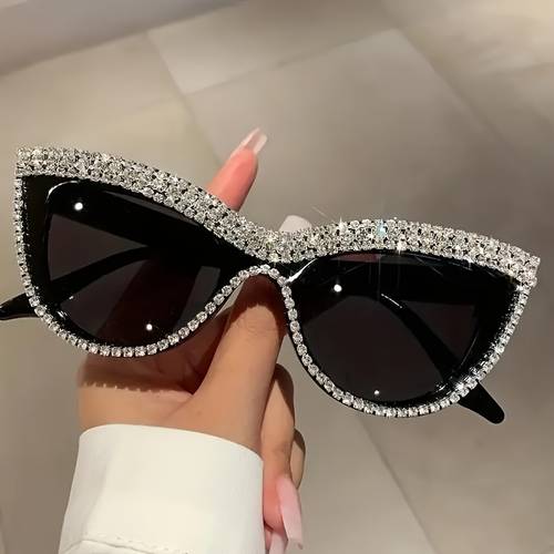 3pcs advanced sense frame with artificial cat eye frame fashion decorative glasses