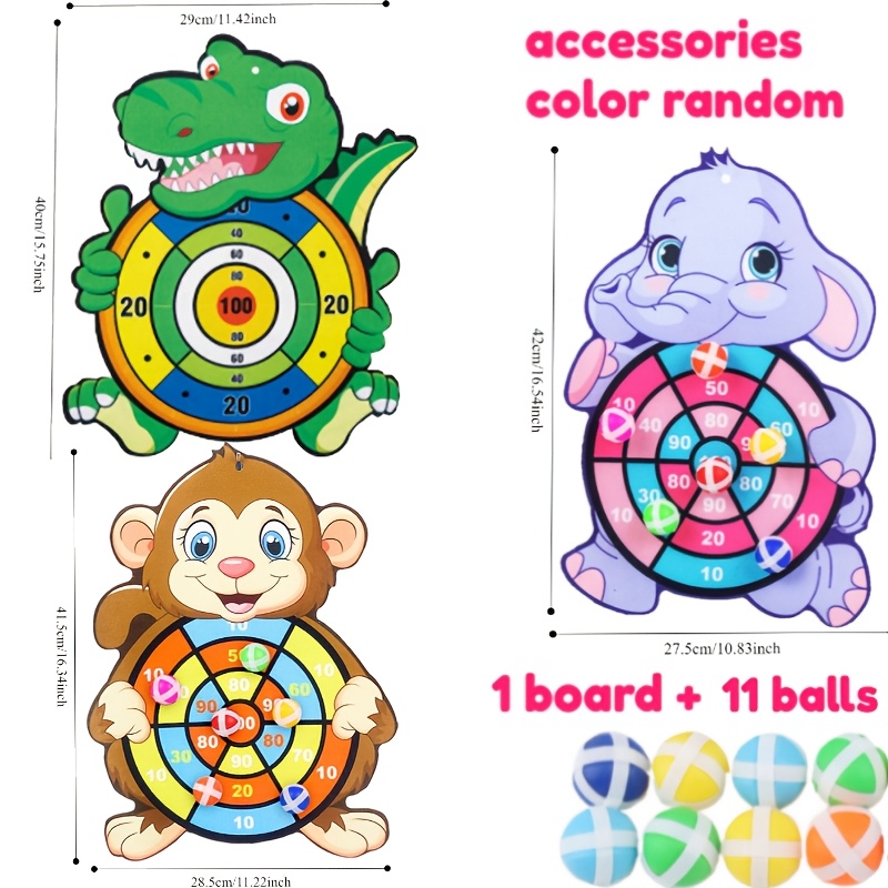 12pcs Colorful Sticky Ball Throwing Game Set