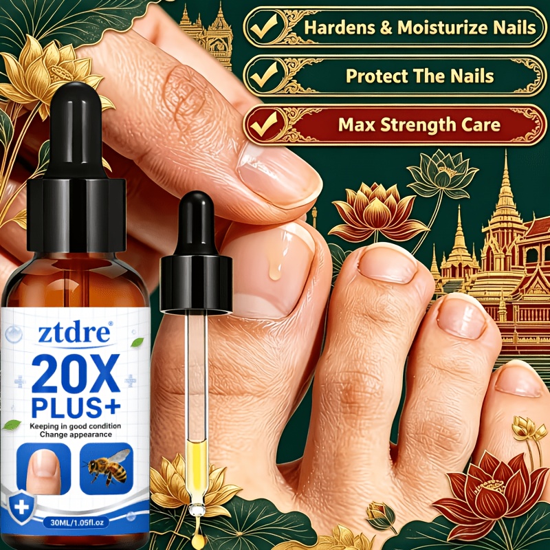 Classic Thai Herbal Nail And Toe Care Liquid | Oil, Oil, Lavender Oil, Garlic, Ginger Extract, Rosemary Extract | 24-hour Care, Suitable For All Nail Types. Summer Essential. Gift