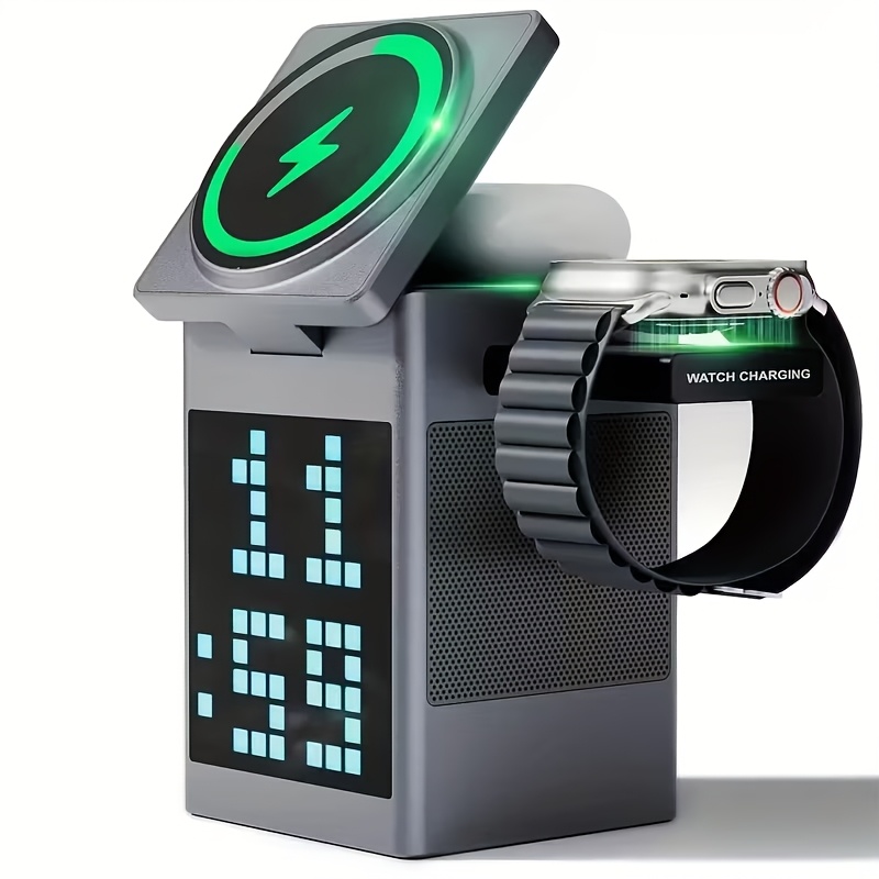 6-in-1 Magnetic Wireless Charging Station Cubetrick-x, A Multifunctional Charger Suitable For Iphone 15 14 13 12, S24-s21, Pixel, Watch And Smartwatch, Perfect Gift For On Christmas