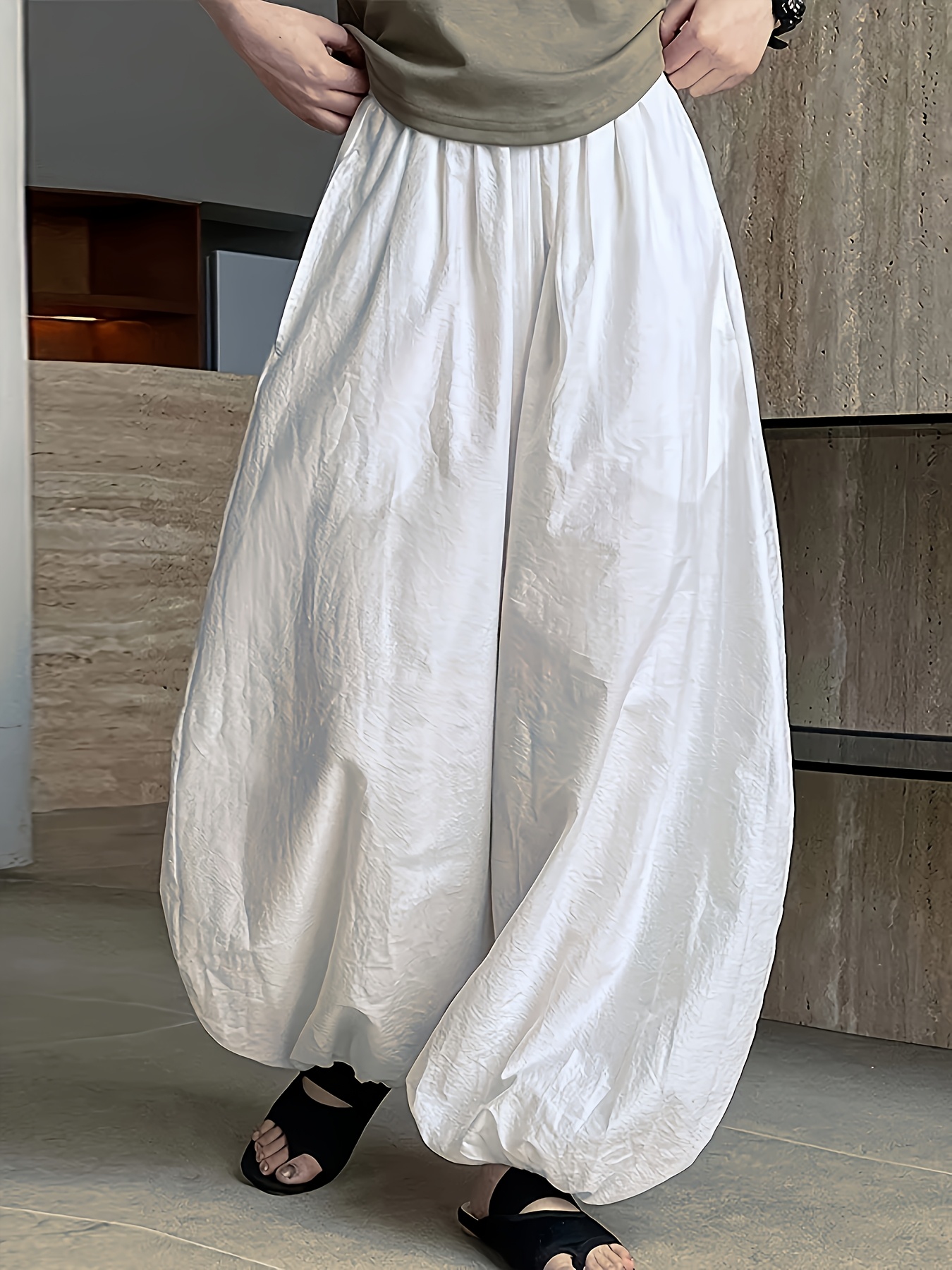 【BAON】[unisex] Wheden Summer Pintuck Balloon Wide Pants BAON】[unisex] Wheden Summer Pintuck Balloon Wide Pants