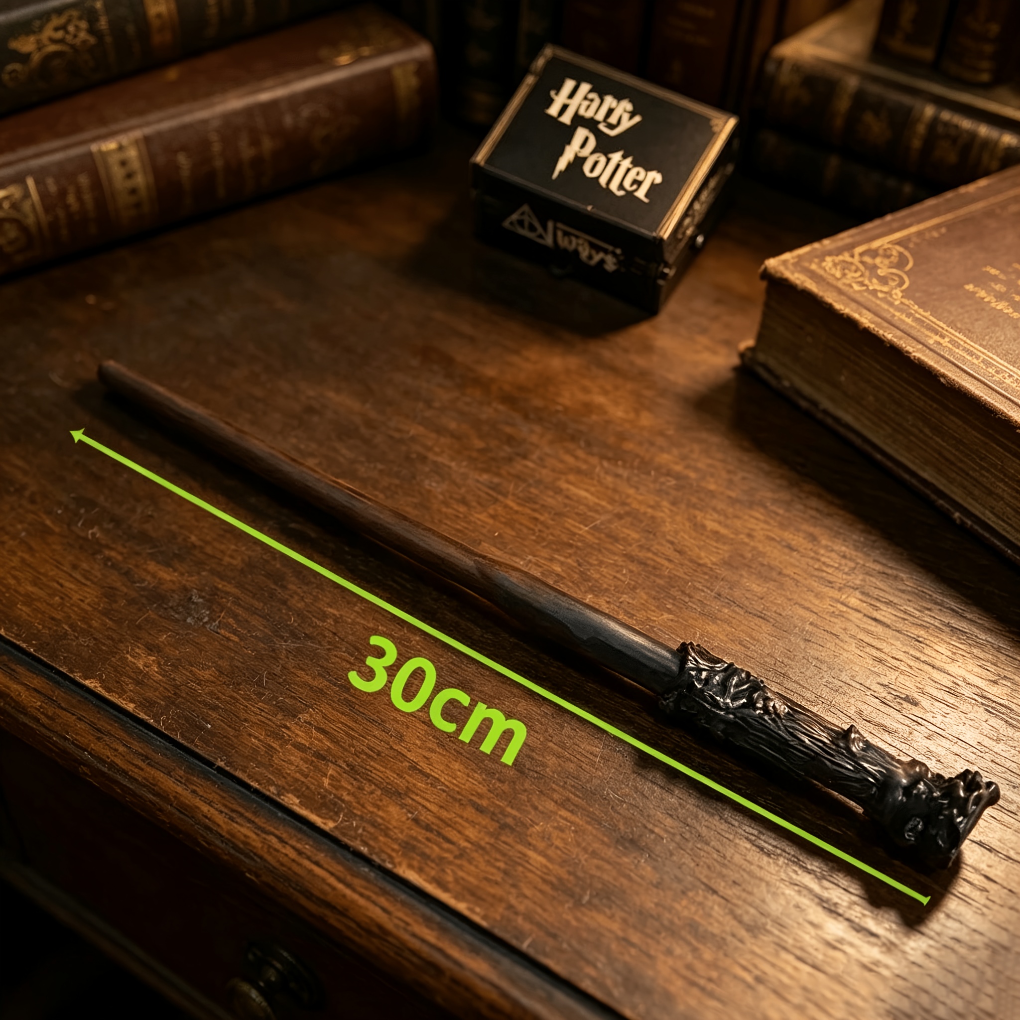 TEMU 1pc Harry Potter Wand, Hermione Wand, Dumbledore Wand, Wizard Magic Wand, Made Of Resin, With , Halloween Role-, Christmas Gift, Suitable For