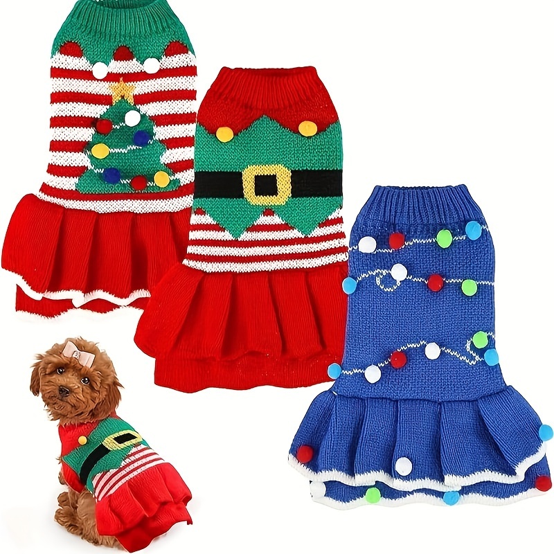 

3 Set Christmas Dog Dog Cloth Christmas Christmas For Dog