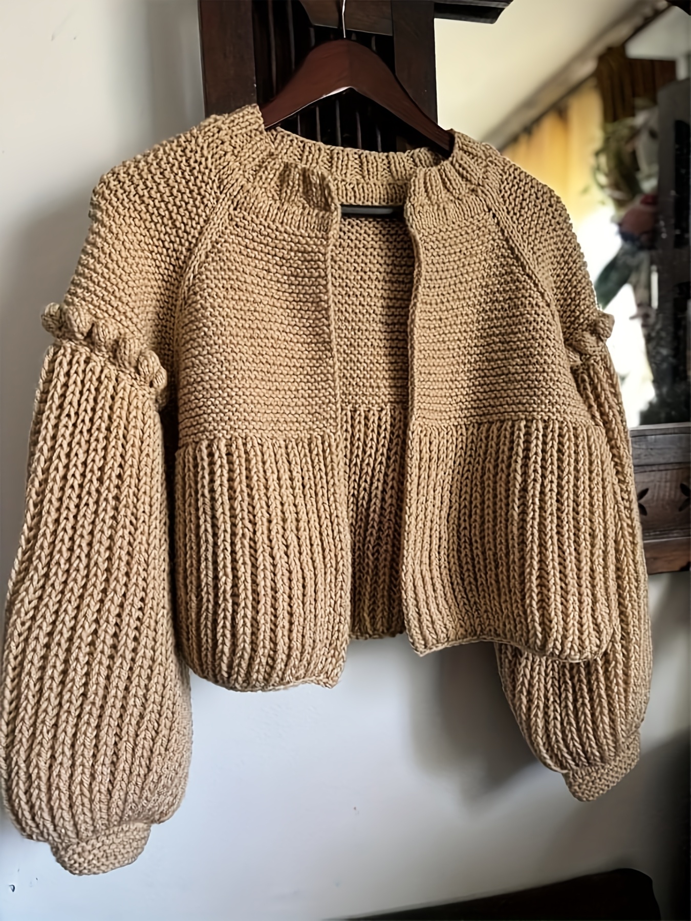 Women's New Autumn Back-to- Season Valentine's Day Christmas Thanksgiving  Party Beach Vacation Date Elegant Fashion Casual Vintage Simple Sweater  Cardigan, image size:1350x1800