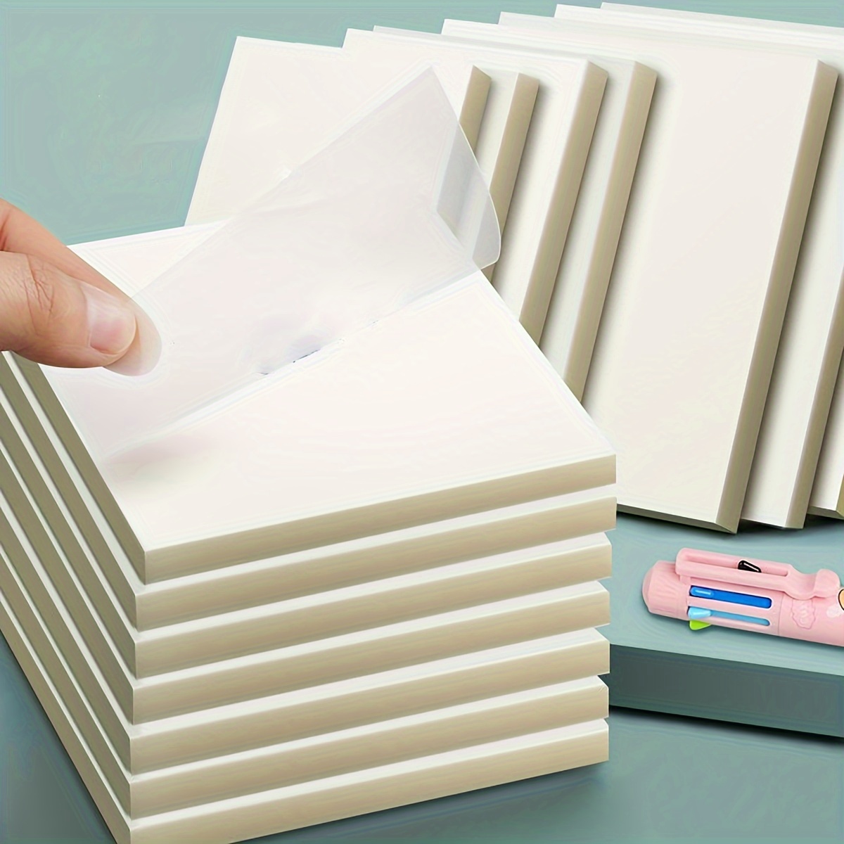 TEMU 100pcs- Transparent Note Sticky Notes Student Notes Sticky Notes Sticky Bookmarks Sticky Bookmarks Sticky