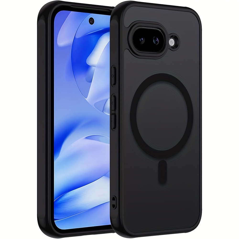 TEMU Phone Case - Shock-resistant Back Cover With Magnetic Wireless Charging Case Designed For Google Pixel 9a, Compatible With For Google Pixel 9a