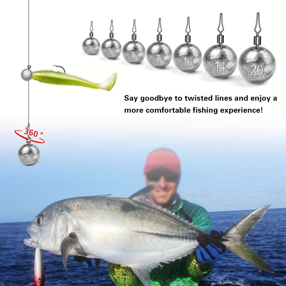 Saltwater Fishing Sinker Kit: 83 Lead Bullets, Sinker Worm Weight