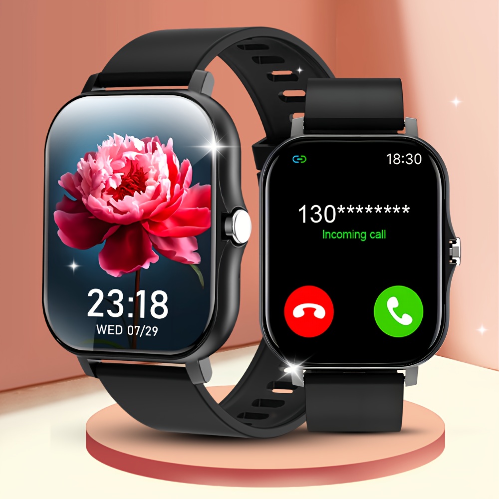 2025 New Full-Touch Screen Smart Watch with Wireless Calling, Wallpapers, Multiple Sports Modes, Message Alerts, Call Answering, Remote Photo Capture, Music Playback, Fitness Tracker, Compatible with Android and iOS, Ideal Unisex Gift for Halloween