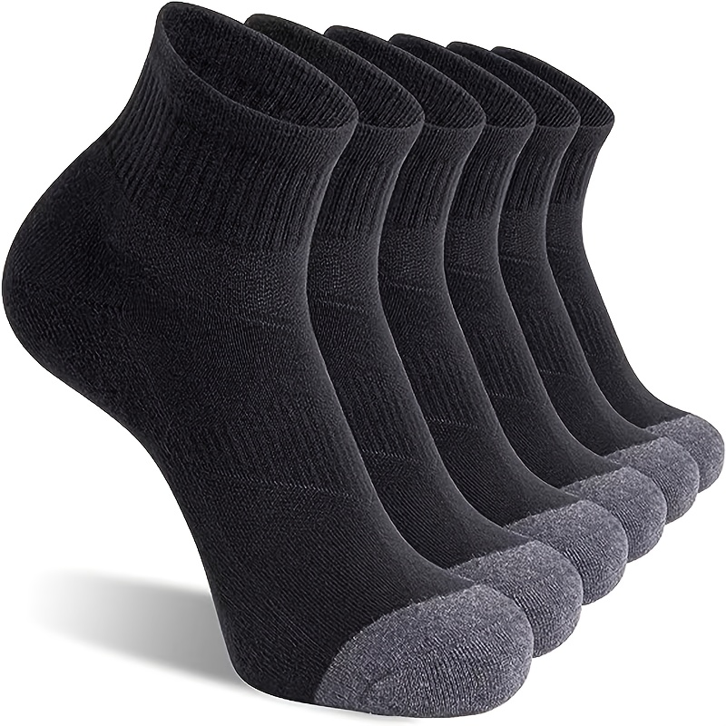 TEMU 6 Pairs Men's Ultra Breathable Color Block Socks - Soft, Stylish, Comfortable, Low Top, , Suitable For Daily Wear, Casual, Outdoor, Sports