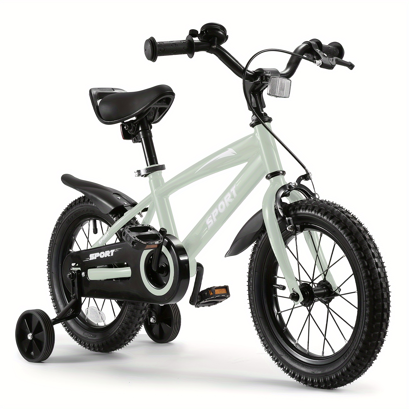 

14 Inch Kids Bike Kid's Bike For Boys Girls Ages 3-6 Kids, Children Bicycle With Training Wheels Suitable For 35-45 Inches Tall Children And Toddler