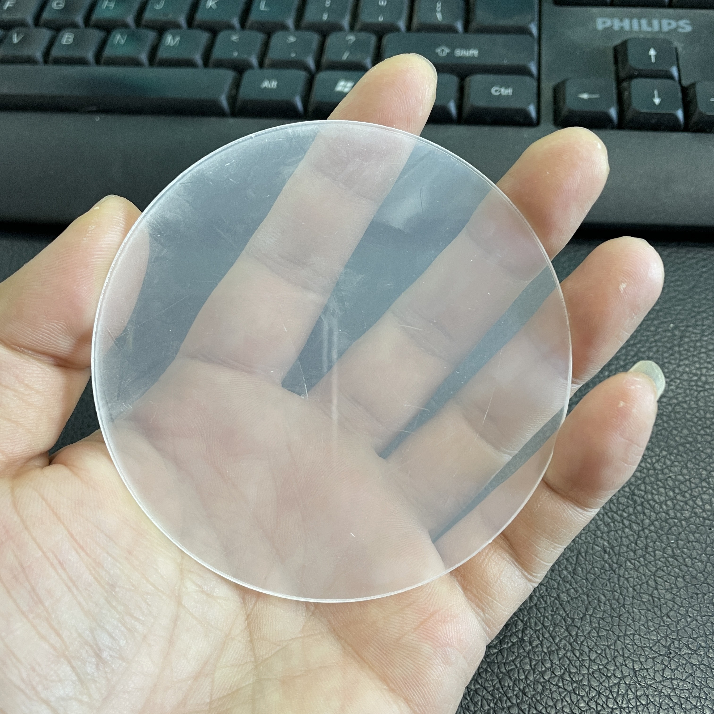 Disques acryliques ronds transparents pour peinture, cercle acrylique  vierge de 1/2mm, ornements en feuille acrylique pour bricolage, artisanat  d'art, gravure - AliExpress