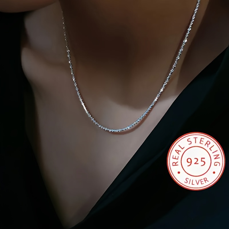 

925 Necklace Clavicle Temperament Decor Jewelry For Women