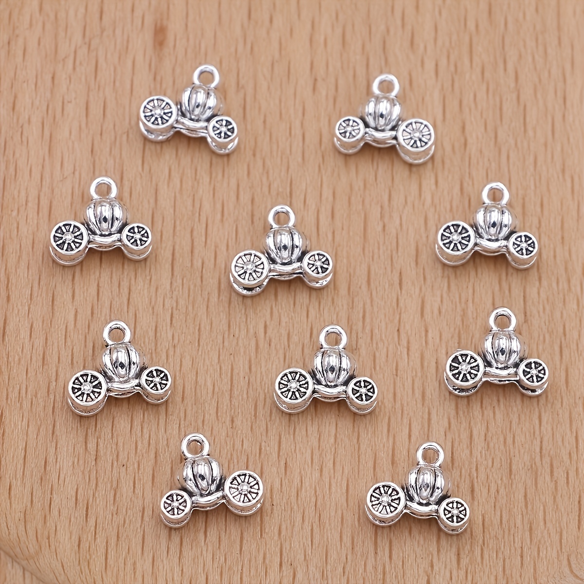 10pcs Silvery Color Charms Pendants For Jewelry Making Diy Handmade Necklace Earrings Key Chain Accessories