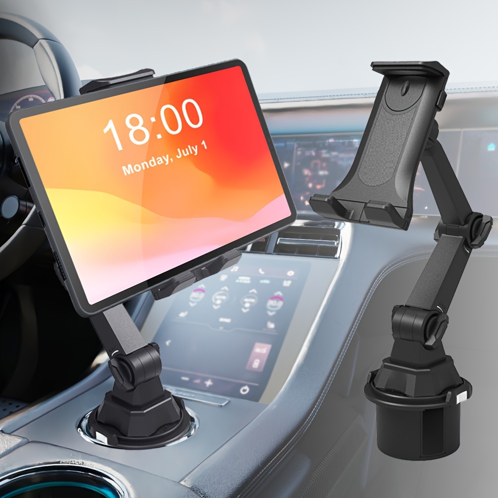 

2 In 1 Car Tablet Stand And Phone Holder, Adjustable Base Suitable For 4-13 Inch Phones And Tablets