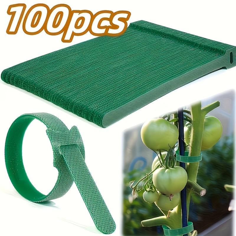 TEMU 50/100 pz Legacci da Giardino Riutilizzabili a Strappo da 6 Pollici, Legacci da Giardino Multiuso, Legacci da Giardino Regolabili in Nylon per