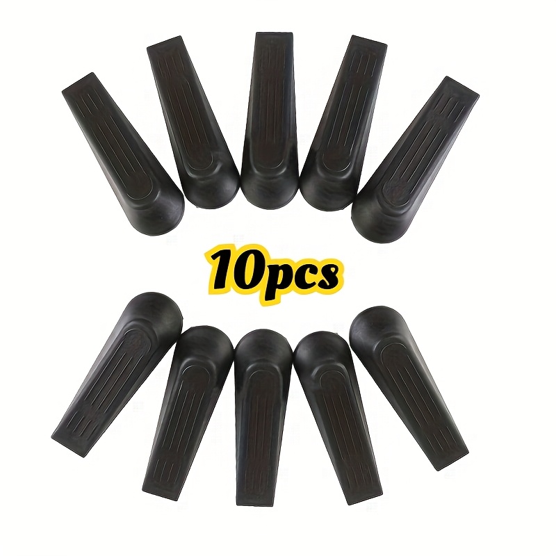 TEMU 5 piezas/10 piezas de puerta Cuña Bloqueador Antibloqueo Soporte Cather Negro Adecuado para Hogar Oficina