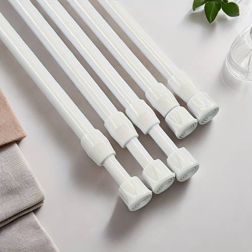 barra telescópica de 70-130cm 1pc cocina baño dormitorio multiusos sin perforación barra retráctil barra de cortina de ducha barra barra de cortina barra de armario multifuncional barra de cortina de puerta colgador de lavandería para el hogar