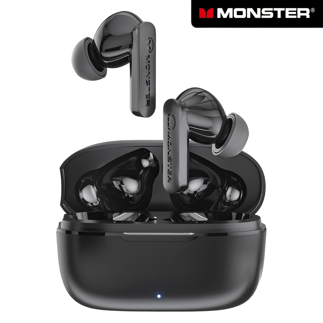 

Monster Clear Call Wireless Earbuds With Cvc 8.0 Noise Cancelling, , 60-hour , Fast Type-c Charging, , Built-in Mic For Communication - Sleek , Earbuds Wireless