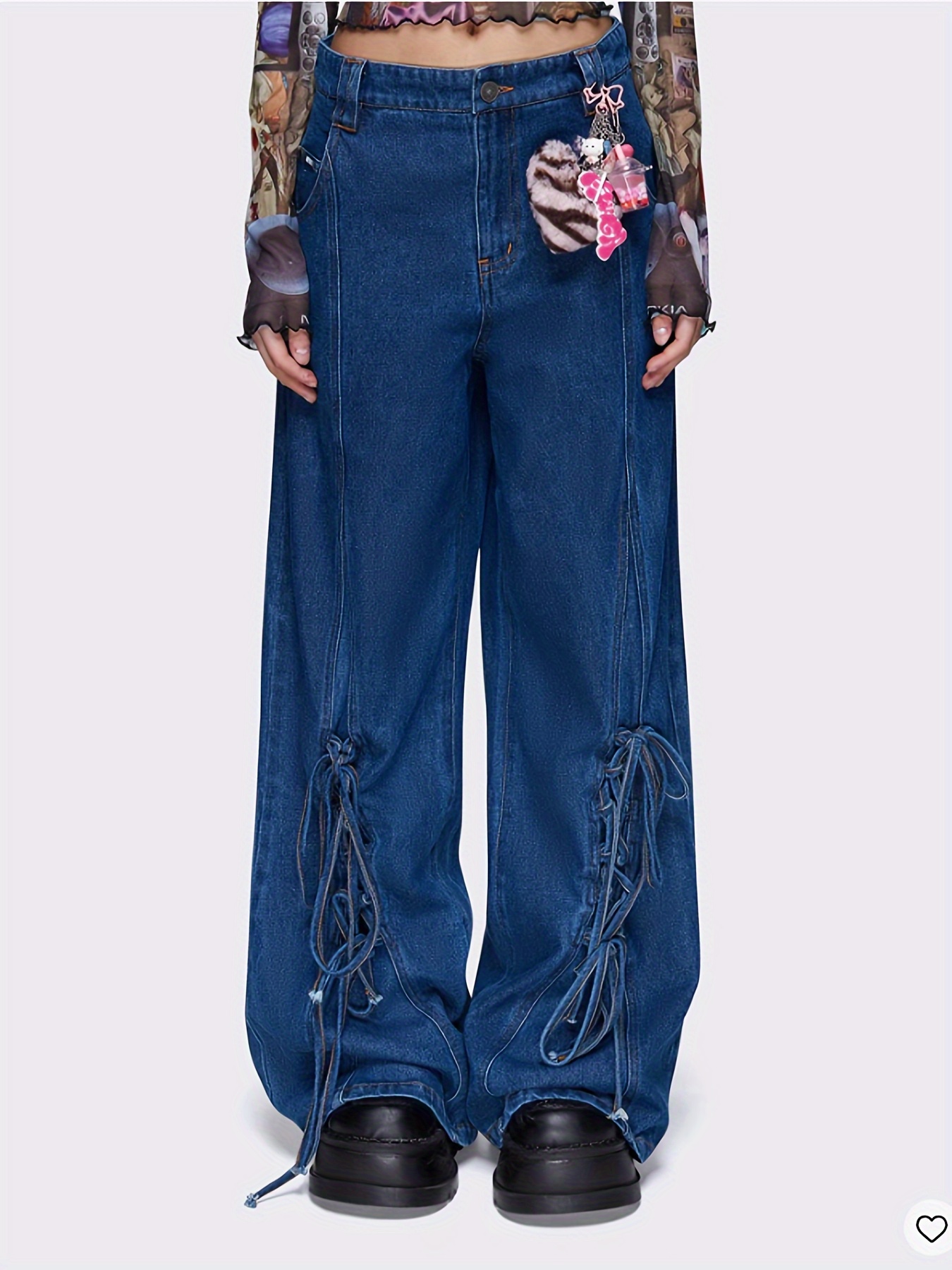 jeans with bow sold on Temu United States jeans with bow sold on Temu United States