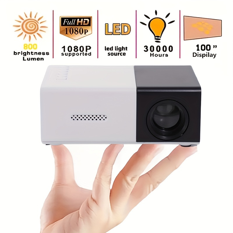 Mini Hd Portable Projector Home Theater Movie Projectors - Temu
