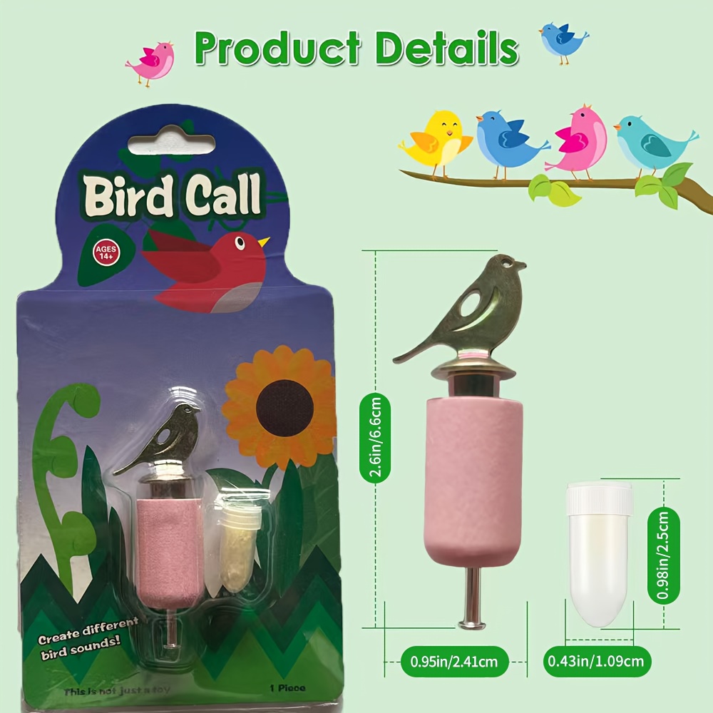 Hand-cranked Metal , Realistic Sound For Attracting Birds, Easy-to-use Novelty Training Tool Made Of Alloy And Wood, Perfect Gift For Bird Enthusiasts And Outdoor Games For Adults