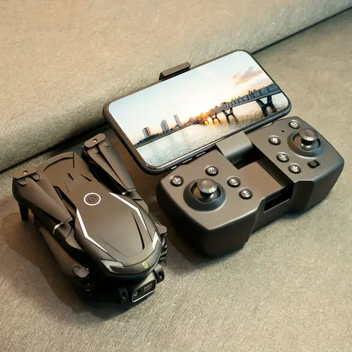 1pc sports car remote control with camera for adults double aerial photography foldable for beginners with brushless motor positioning with batteries and carrying case v88