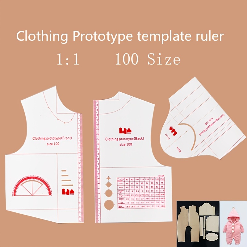 

-yard Acrylic Clothing Template Ruler - Material, Ideal For Pattern Drafting & Garment Design, Includes Multiple Sizes & Shapes For Use, Patterns For Sewing