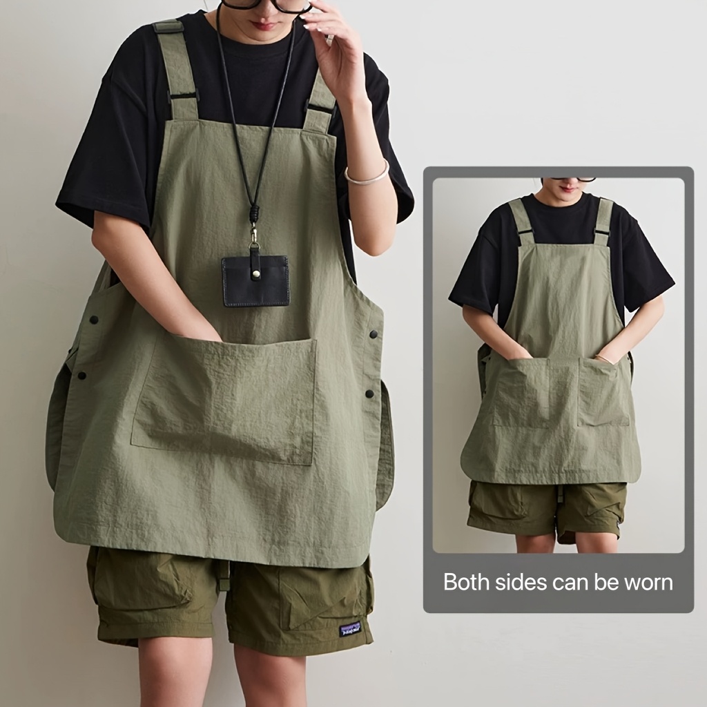 

Japanese -proof Outdoor Barber, Coffee Shop, Barbecue, Hotel, Catering Coverall Apron Home Kitchen Workwear For Men And Women