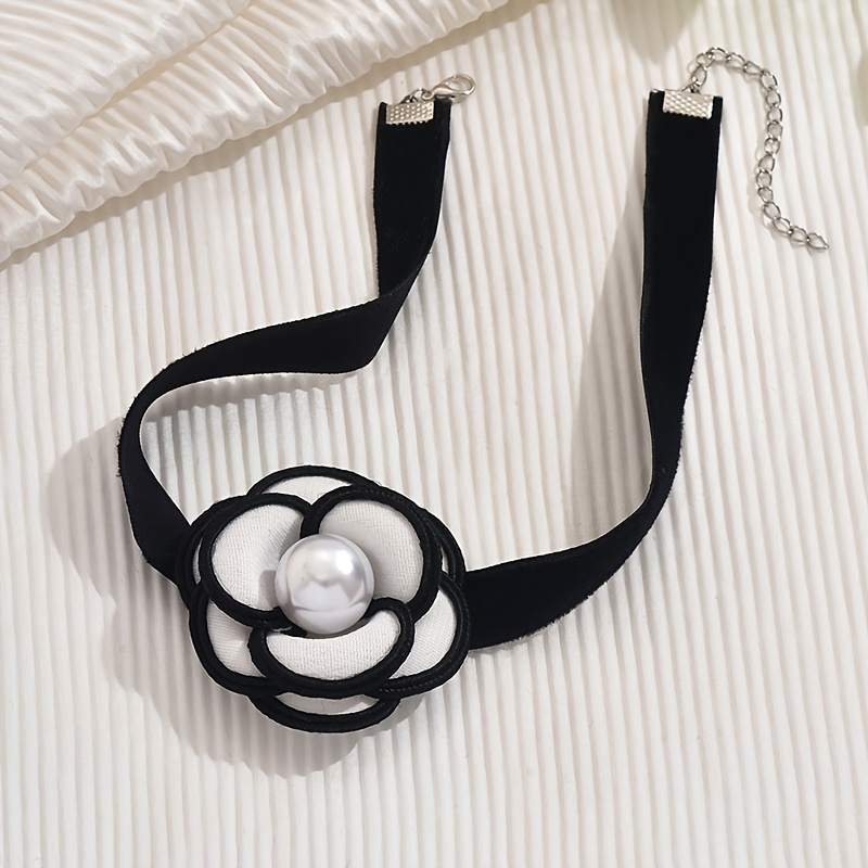 TEMU Collar elegante de flor 3D para mujer