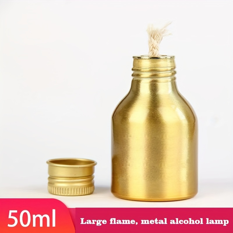 

Portable Mini Alcohol Lamp With 5 Wicks - Metal, No Battery Needed For Outdoor Camping & Hiking