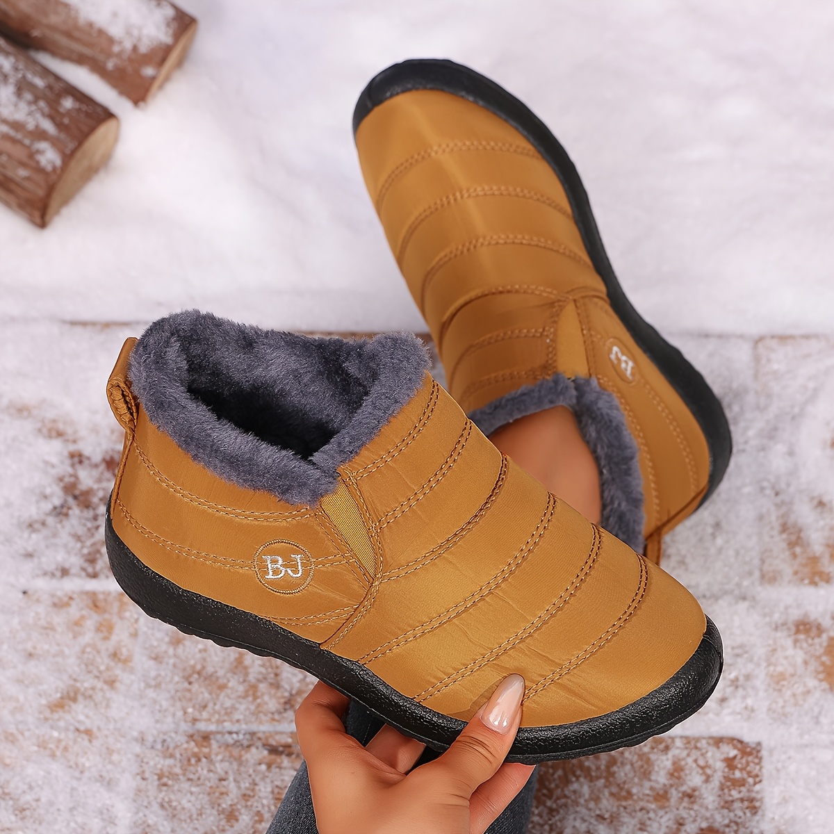Ultra-Warm Winter Boots with Thick Sole
