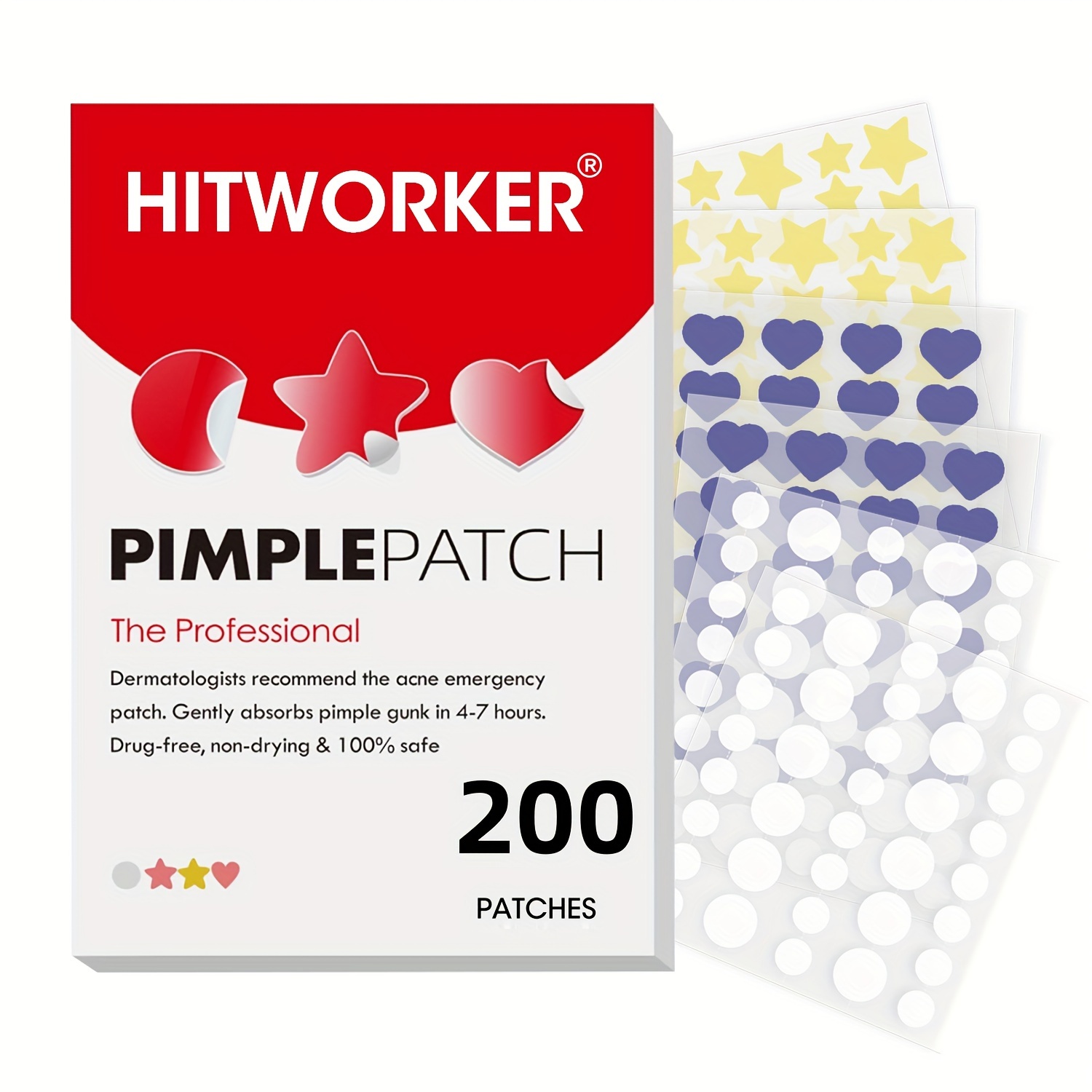 Acne Patch Pimple Patch Yellow Heart Star Shaped Acne - Temu