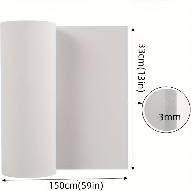 TEMU Premium Cosplay Eva Foam Board, Thickness 1 Mm To 3 Mm, Black And White Foam Rolls, 59 "x 13", Suitable For Cosplay Clothing, Crafts, Projects