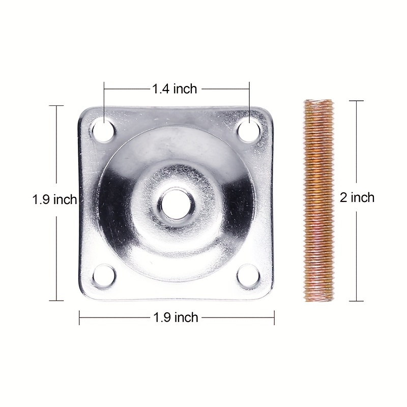 Anwenk Leg Mounting Plates, Industrial Strength T-Plate 5/16