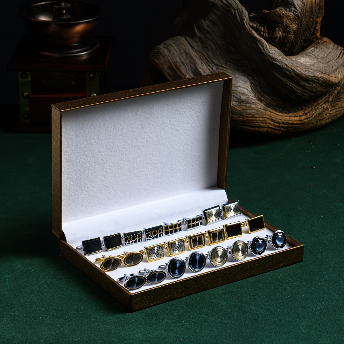 

12pairs Casual Men's Cufflinks, Creative Men's Cufflinks, For Father's Day, Idea Choice For Gift, With Gift Box