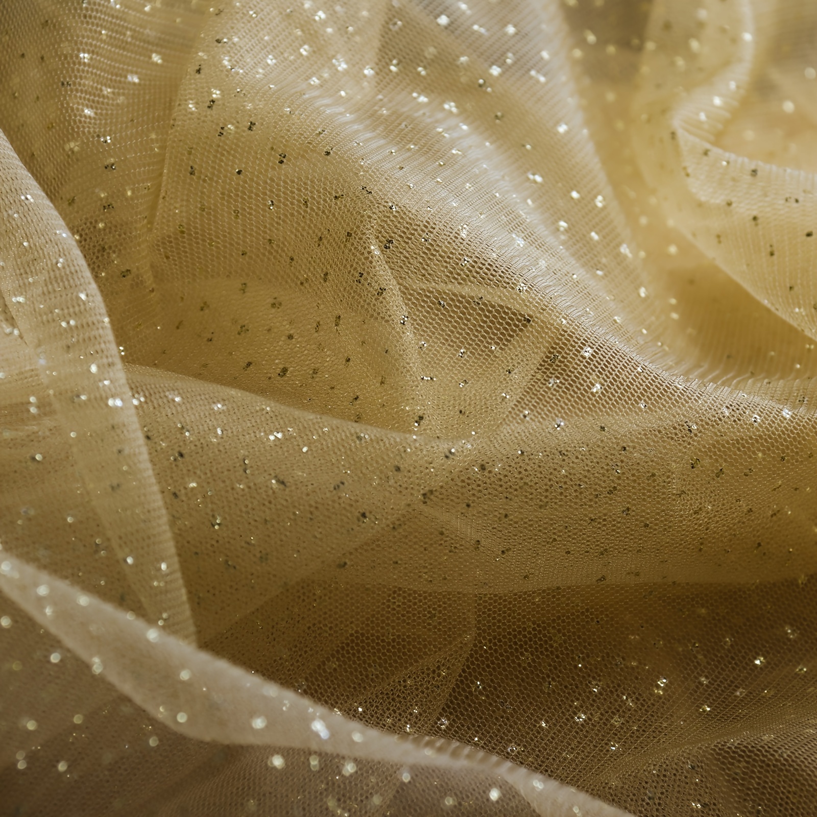 160cm Wide, Length 3/5/ Sequin Mesh Fabric, Nylon Reinforced Net