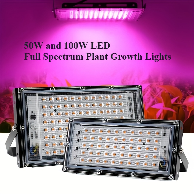 

50pcs Lamp Beads And 96pcs Lamp Beads Led Full Plant Grow Lights For Vegetables, Succulents, Flowers, Fruits And Vegetables, Etc. Full Band Plant Grow Lights