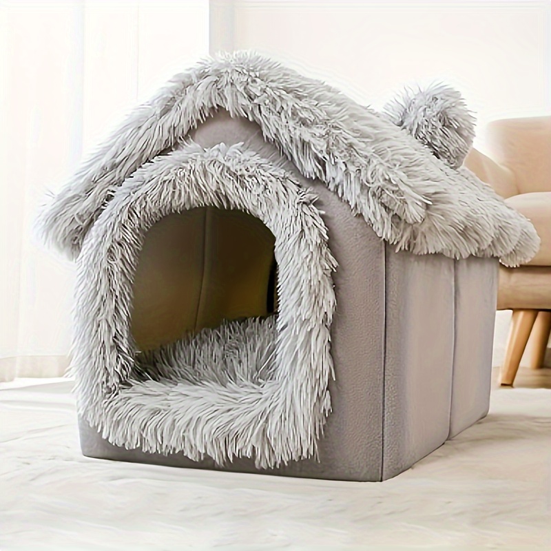 

1pc, Cozy Pet House, Soft Warm Bed For Small Dogs And Cats, Detachable And Washable, 4 Seasons General, Pet Supplies