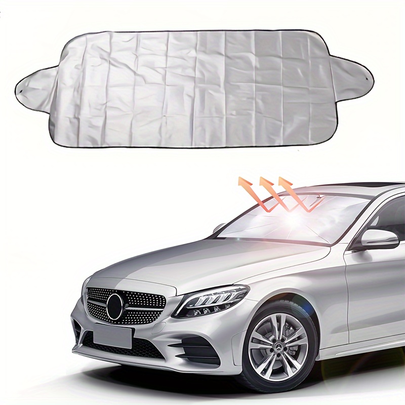 1pc car windshield snow cover frost ice removal sun shade for winter protection windshield ice cover fits for cars details 1