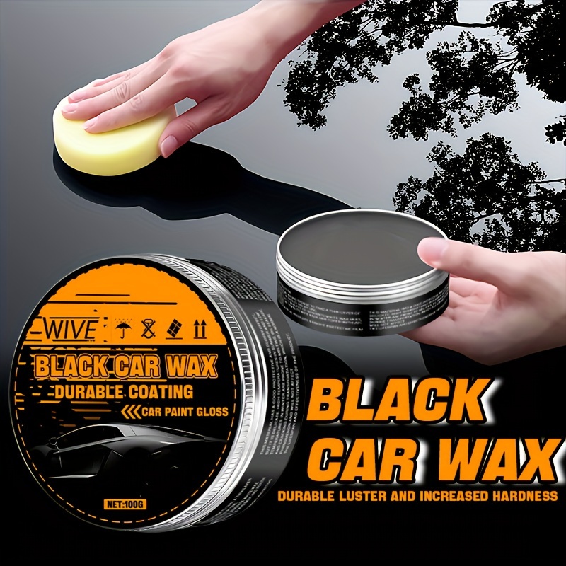 

Black Car Wax Paste - Ceramic Coating For High Gloss Shine, Scratch Resistance, Repair And Long-lasting Effect - Restores Brightness