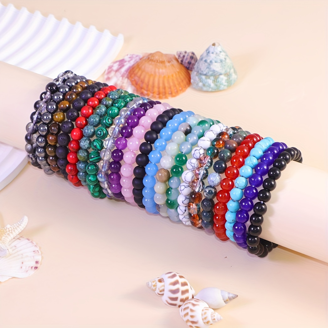 21pcs Natural Stone Bracelet Set for Women
