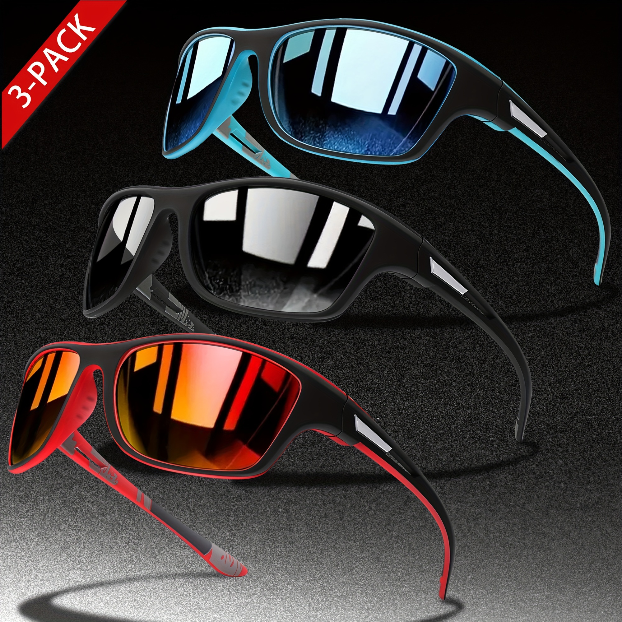 Unisex Polarized Sunglasses Secure Stylish Eyewear Sports - Temu