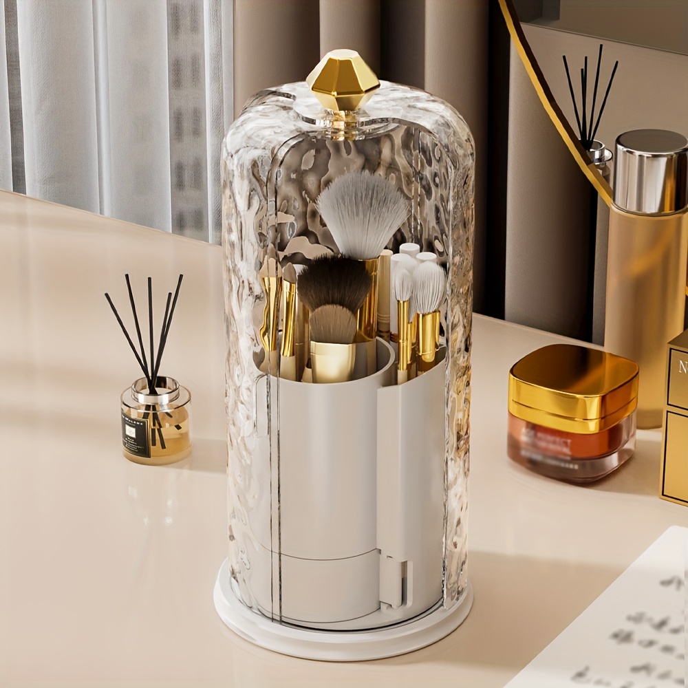 1pc Rotating Cosmetic Storage Display Box Makeup Brush